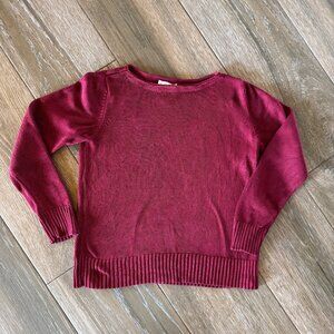 Talbots 100% silk wine color women's business, secretary pullover sweater sz S